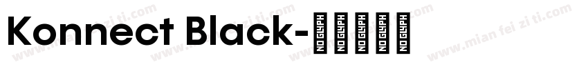 Konnect Black字体转换
